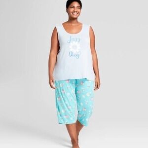 Munki Munki Nite Nite 2pc Pajama Set Women's‎ Size 1X Lazy Daisy NEW